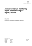 Annual Hydrology Monitoring Report for the Wellington Region 2007/08 preview