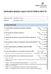 Notification Decision Report for WGN160011 [33583] preview