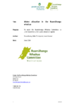 Water allocation in the Ruamahanga Whaitua preview