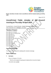 Unconfirmed Public minutes of the Council meeting on 10 April 2025 preview