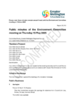 Unconfirmed Public Minutes of the Environment Committee meeting on 15 May 2025 preview