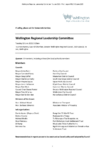 Wellington Regional Leadership Committee Order Paper - Tuesday 13 June 2023 preview