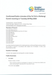 Confirmed Public minutes Te Tiriti o Waitangi Komiti meeting Tuesday 20 May 2025 preview