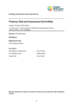 Finance Risk and Assurance Committee 19 August 2025 Order Paper preview