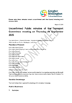 Unconfirmed Public Minutes of the Transport Committee meeting on 18 September 2025 preview