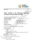 Unconfirmed Public minutes of the Wairarapa Committee meeting on 9 September 2025 preview