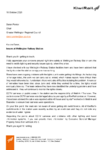 Letter from KiwiRail to GWRC re Lighting Wgtn station preview