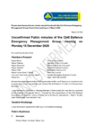 Unconfirmed Public minutes of the CDEM Group Meeting on 15 December 2025 preview