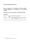 Terms of Reference for Committees and Advisory Bodies (including Delegations to Committees) for the 2025—28 triennium preview