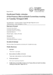 Confirmed Public minutes of Finance Risk and Audit Committee meeting on Tuesday 20 October 2026 preview