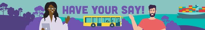 Banner reading Have your say!